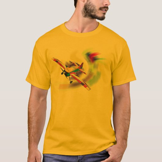 RC AERO SPORT-FLUGZEUG AUF WELLE T-Shirt (Vorderseite)