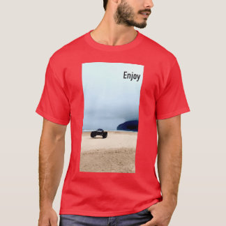 RC-Auto-Strand genieße Retro-Freund T-Shirt