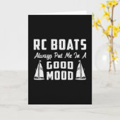 RC Boot legte mich in eine gute Laune Modell Funny Karte (Gelbe Blume)