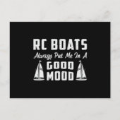 RC Boot legte mich in eine gute Laune Modell Funny Postkarte (Vorderseite)