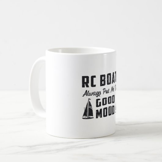 RC Boot legte mich in eine gute Laune Radio Model  Kaffeetasse (Vorderseite Links)