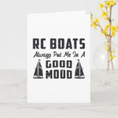 RC Boot legte mich in eine gute Laune Radio Model  Karte (Gelbe Blume)