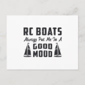 RC Boot legte mich in eine gute Laune Radio Model  Postkarte (Vorderseite)