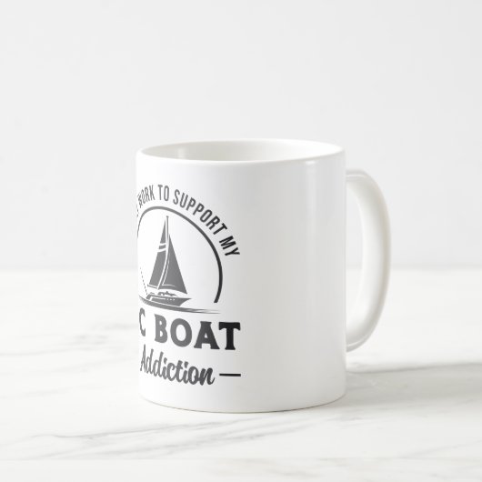 RC-Bootverhalten Remote Model Radio RC Boote Kaffeetasse (VorderseiteRechts)