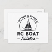 RC-Bootverhalten Remote Model Radio RC Boote Postkarte (Vorne/Hinten)