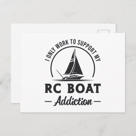 RC-Bootverhalten Remote Model Radio RC Boote Postkarte (Vorne/Hinten)