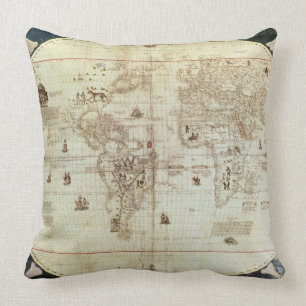 Rc C 2487 Karte der Welt, entworfen von Sebastien Kissen