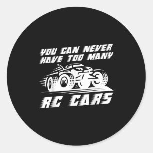 Rc Car Art für Männer Frauen Kinder Racing Lkw Rc  Runder Aufkleber