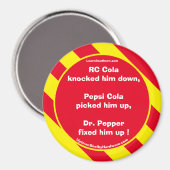 RC Cola Red/Yellow Magnet (Vorderseite/Rückseite)