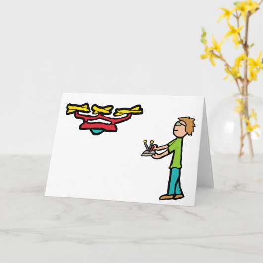 RC Drone Flying Karte (Gelbe Blume)