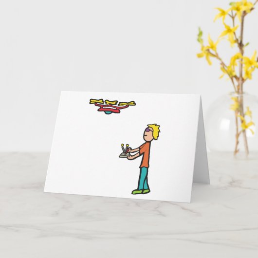 RC Drone Flying Karte (Gelbe Blume)