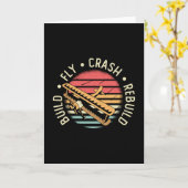 RC Flugzeug Build Fly Crash Rebuild Pilot RC-Flugz Karte (Gelbe Blume)