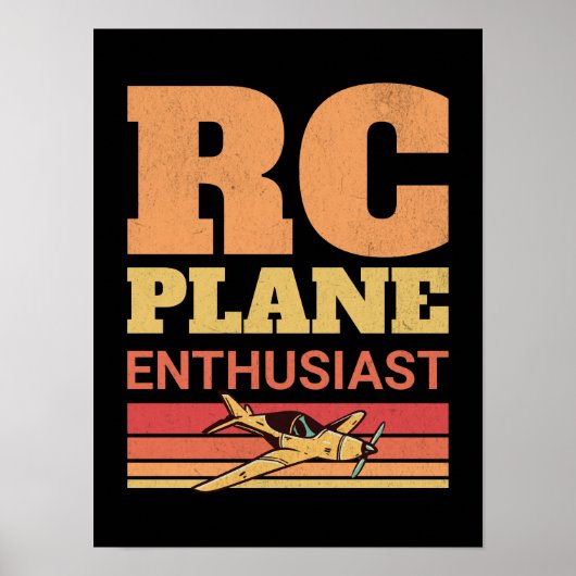 RC Flugzeug Enthusiusiasten Remote-Kontrolle Flugz Poster (Vorne)