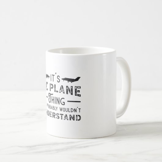 RC-Flugzeug Es handelt sich um RC-Flugzeug-Thing-P Kaffeetasse (VorderseiteRechts)