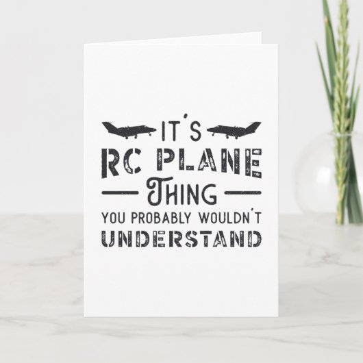 RC-Flugzeug Es handelt sich um RC-Flugzeug-Thing-P Karte (Vorderseite)