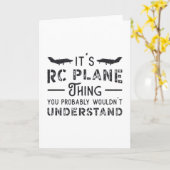 RC-Flugzeug Es handelt sich um RC-Flugzeug-Thing-P Karte (Gelbe Blume)