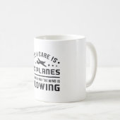 RC-Flugzeug Luftfahrt Pilot Alles, was ich kümmert Kaffeetasse (VorderseiteRechts)