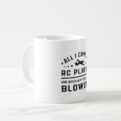 RC-Flugzeug Luftfahrt Pilot Alles, was ich kümmert Kaffeetasse (Vorderseite Links)