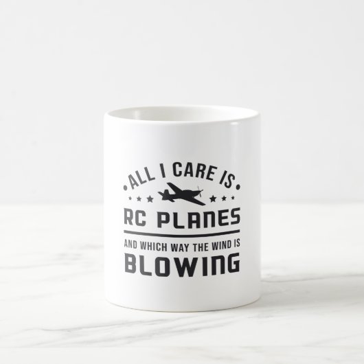 RC-Flugzeug Luftfahrt Pilot Alles, was ich kümmert Kaffeetasse (Mittel)