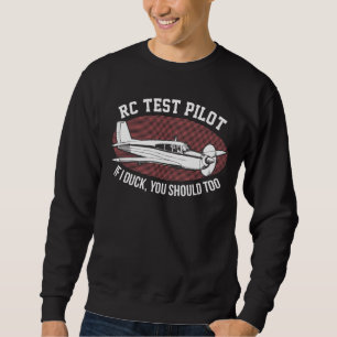 RC Flugzeug Pilot Fernflugzeug-Kontrolle Sweatshirt