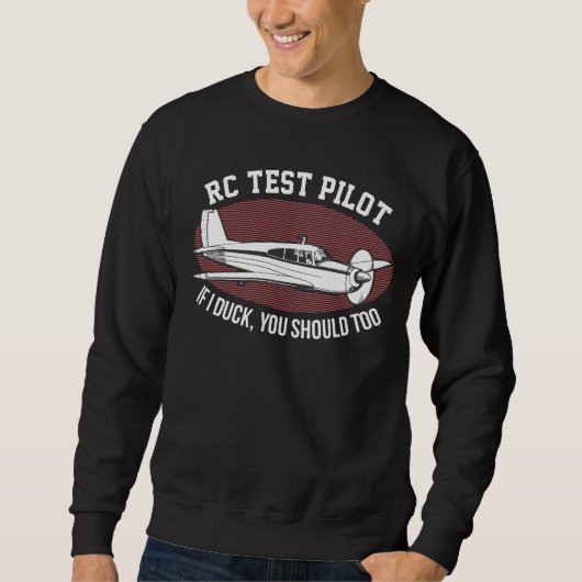 RC Flugzeug Pilot Fernflugzeug-Kontrolle Sweatshirt (Vorderseite)