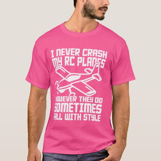 RC Flugzeug Pilot Luftfahrt Remote-Kontrolle Model T-Shirt (Vorderseite)