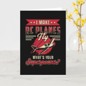 RC Flugzeug Pilot Luftfahrzeug Luftfahrzeug Funny Karte (Gelbe Blume)