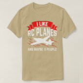RC-Flugzeug Remote Radio Kontrolle Kontrolliertes  T-Shirt (Design vorne)