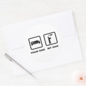 RC Flugzeug Runder Aufkleber (Umschlag)