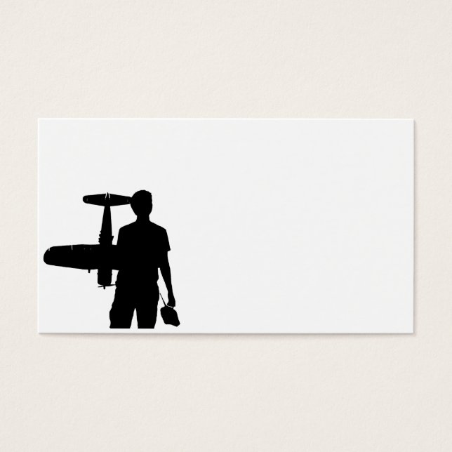 RC Flugzeug und Typ Silhouette (Vorderseite)