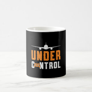 RC-Flugzeug unter Kontrolle Luftfahrzeug Pilot RC- Kaffeetasse