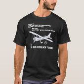 RC Flugzeugmuster für Modellbauer T-Shirt (Vorderseite)