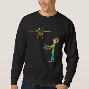 RC Flugzeugmuster Sweatshirt