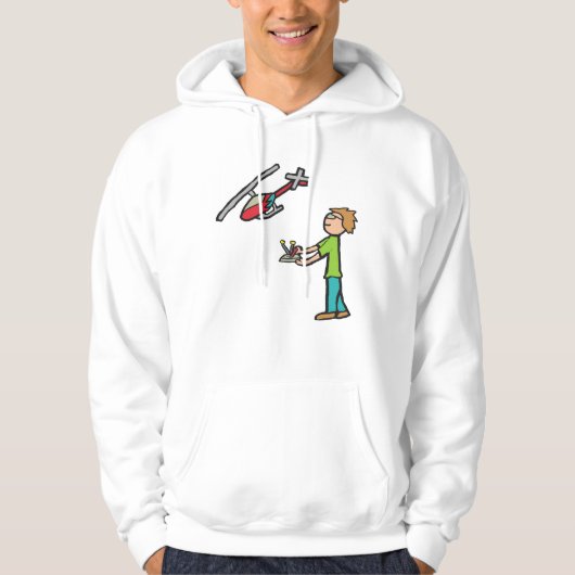 RC-Hubschrauber-Fliegen Hoodie (Vorderseite)