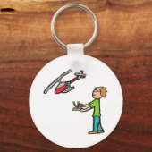 RC-Hubschrauber-Fliegen Schlüsselanhänger (Vorderseite)