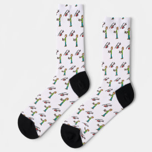 RC-Hubschrauber-Fliegen Socken