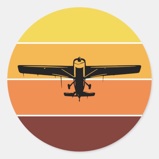 RC Model Making Flugzeug Pilot Flugzeug Runder Aufkleber (Vorderseite)