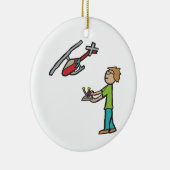 RC Modell Hubschrauber Flug Keramik Ornament (Rechts)