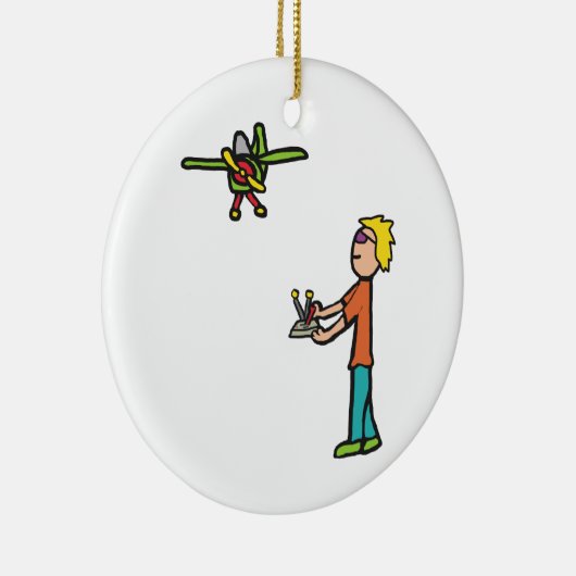 RC Modellflugzeug Flug Keramik Ornament (Rechts)