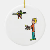 RC Modellflugzeug Flug Keramik Ornament (Hinten)