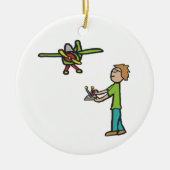 RC Modellflugzeug Flug Keramik Ornament (Vorne)