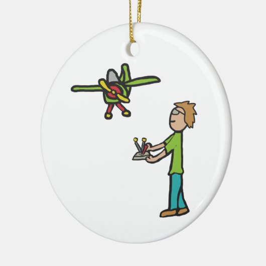 RC Modellflugzeug Flug Keramik Ornament (Links)