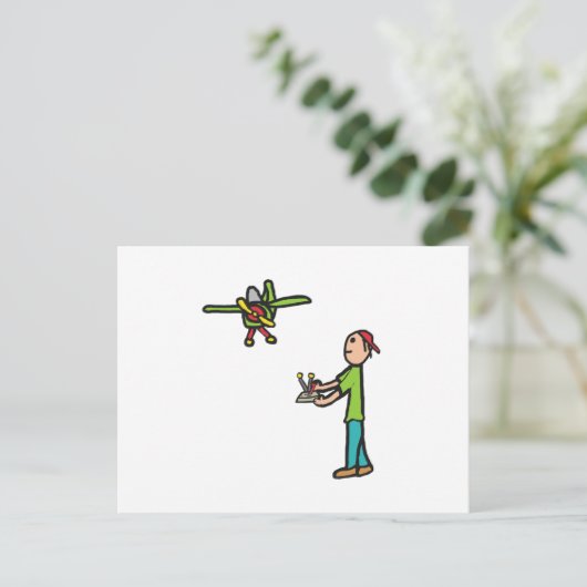 RC Modellflugzeug Postkarte (Stehend Vorderseite)