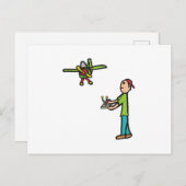RC Modellflugzeug Postkarte (Vorne/Hinten)