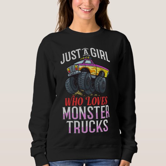 Rc Monster LKW Fernautobahn Kontrolle Sweatshirt (Vorderseite)