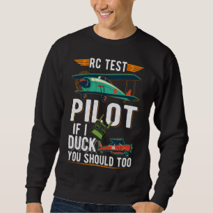 RC Pilot Wittflugzeug Funny Airplane Sweatshirt