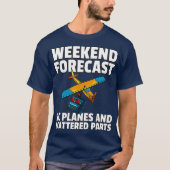 RC Plane Gift For RC Pilot Model Airplane Lover T-Shirt (Vorderseite)