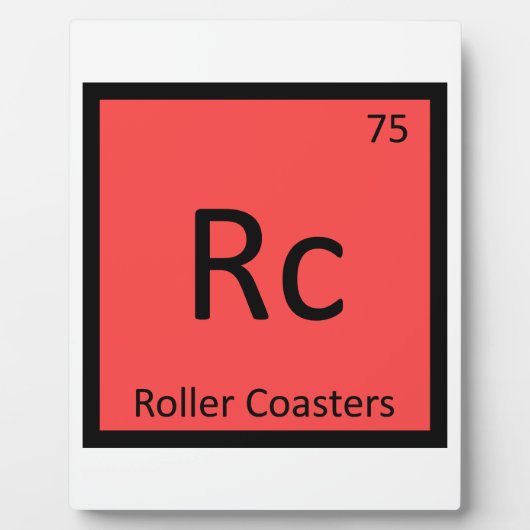 Rc - Roller Untersetzer Chemistry Periodic Table Fotoplatte (Vorderseite)