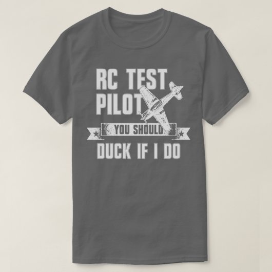 Rc Testpilot Funny Radio Kontrolle Flugzeug Hobby  T-Shirt (Design vorne)