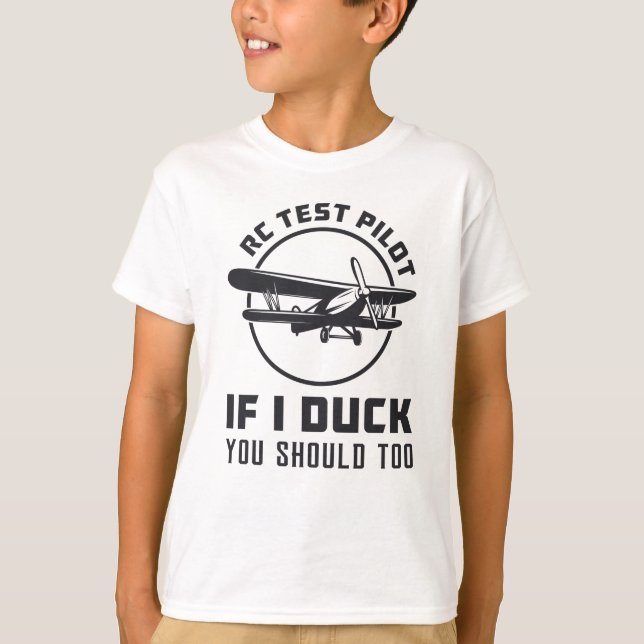 RC-Testpilot, wenn ich das RC-Flugzeug abziehe T-Shirt (Vorderseite)
